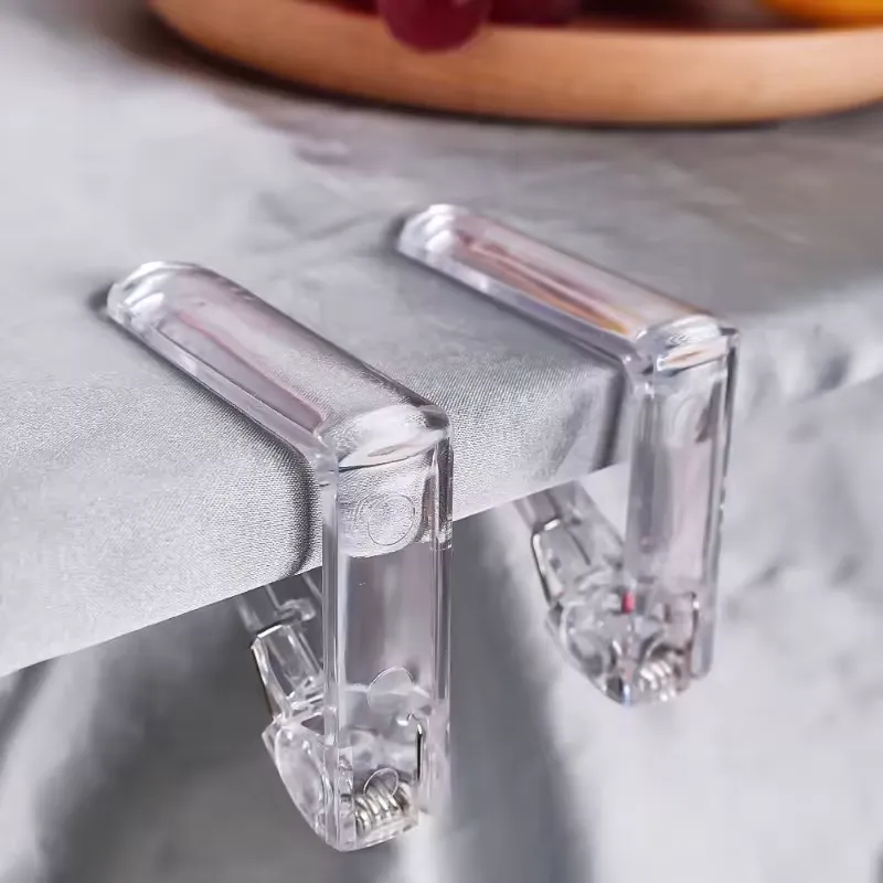 Transparent Plastic Anti-Slip Tablecloth Holder