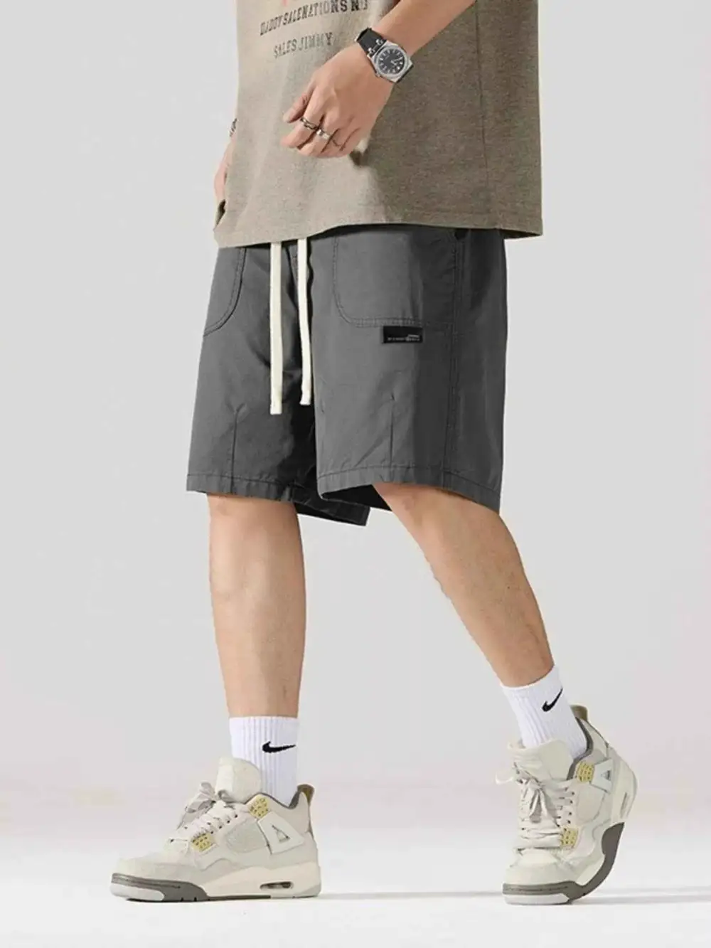Cargo Drawstring Shorts
