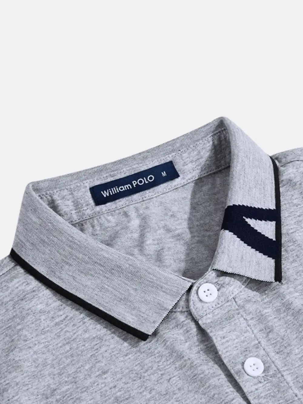 Clean Contrast Detail Short Sleeve Collared Polo Shirt