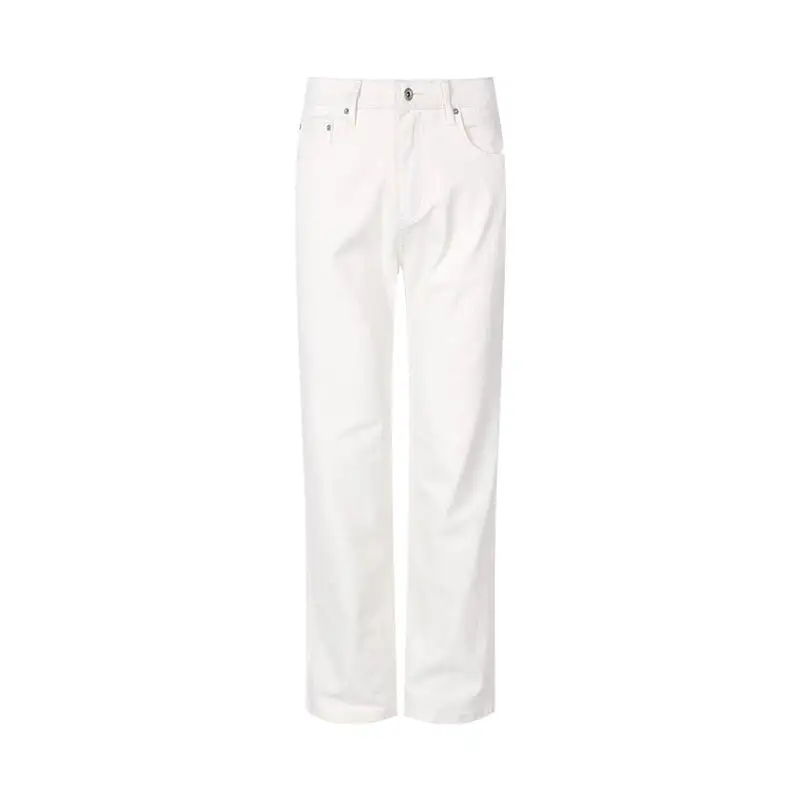 Straight-Leg Light-Wash Jeans