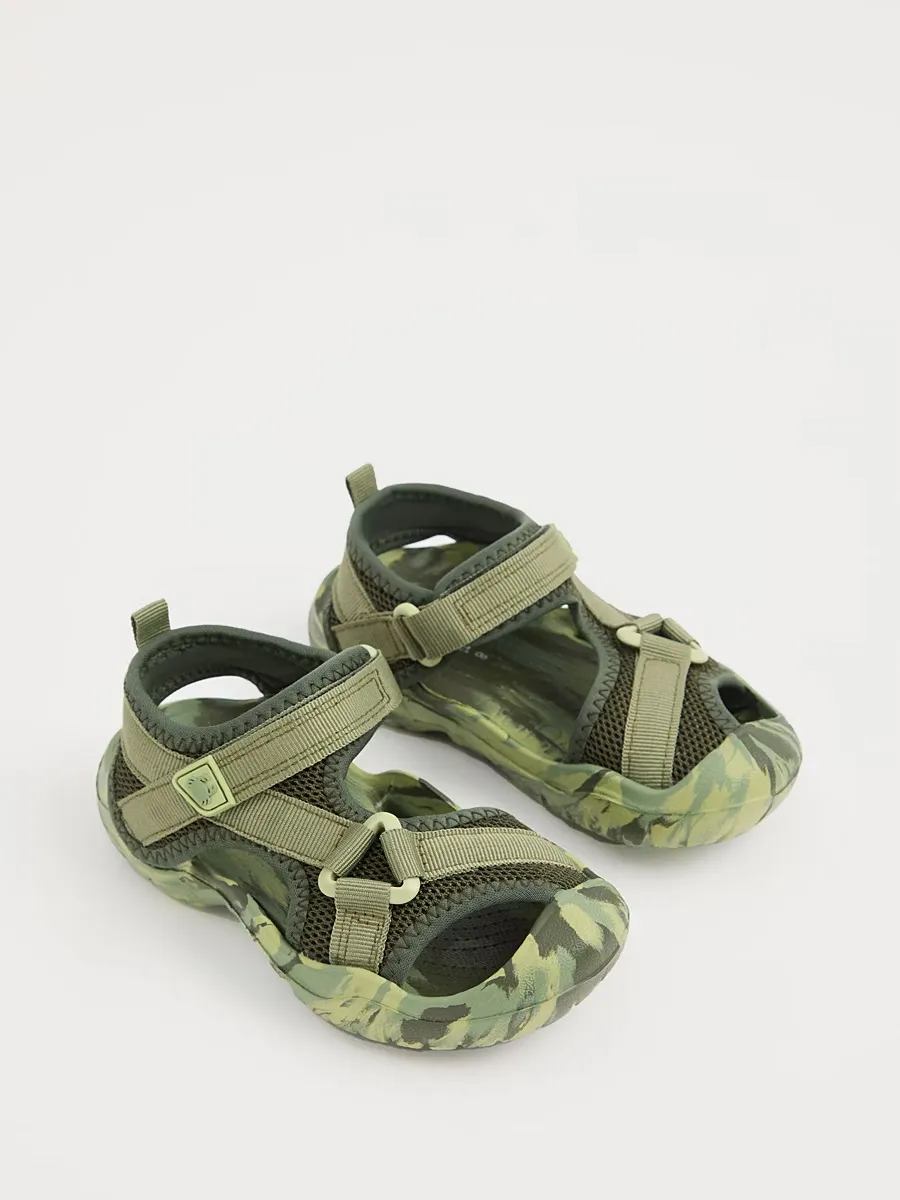 Camouflage Closed Toe Sandals