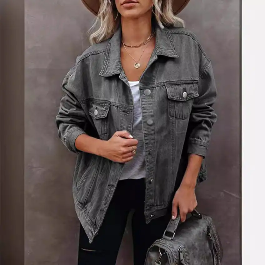 Denim Relaxed Outerwear Coat