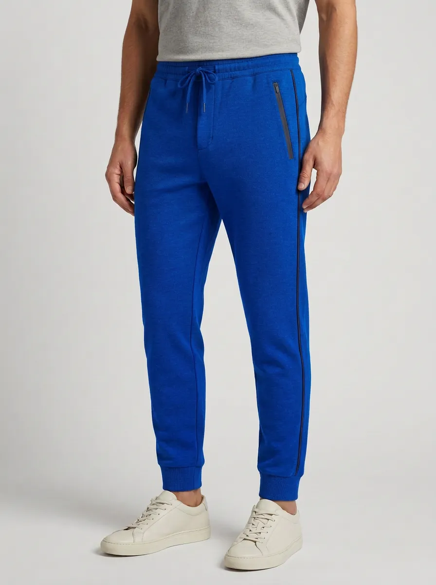 Classic Side Stripe Athletic Silhouette Men's Sweatpants
