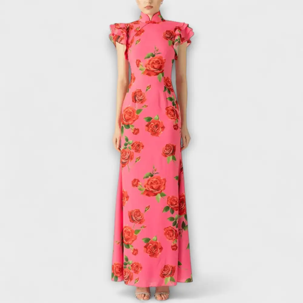 With Floral dress