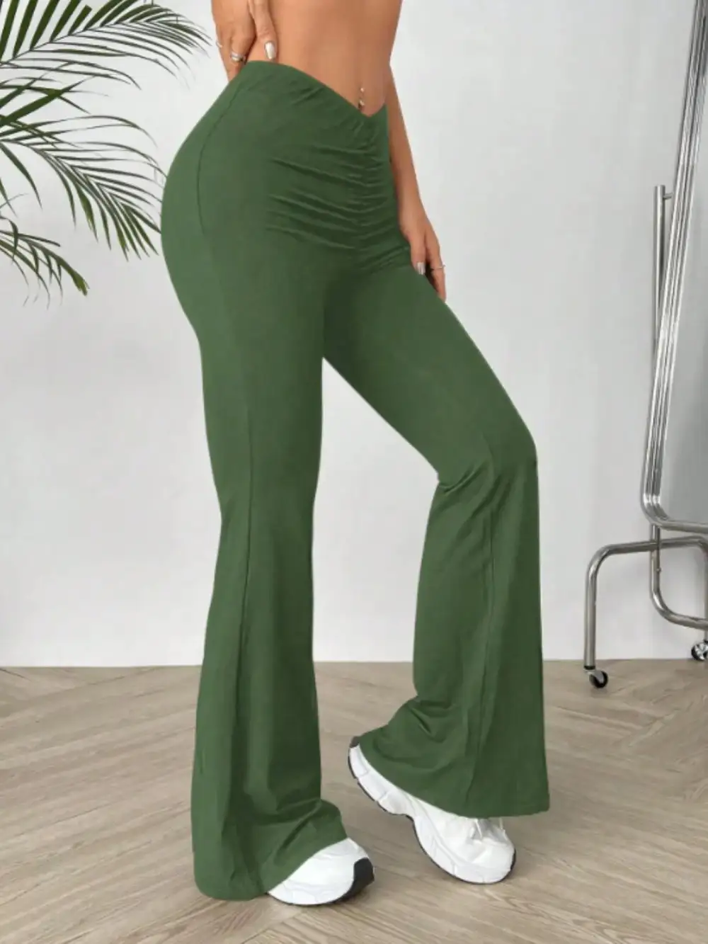 High Waisted Flared Pants