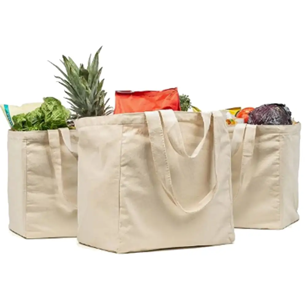 Eco-Friendly Aesthetic Canvas Grocery Tote Bag
