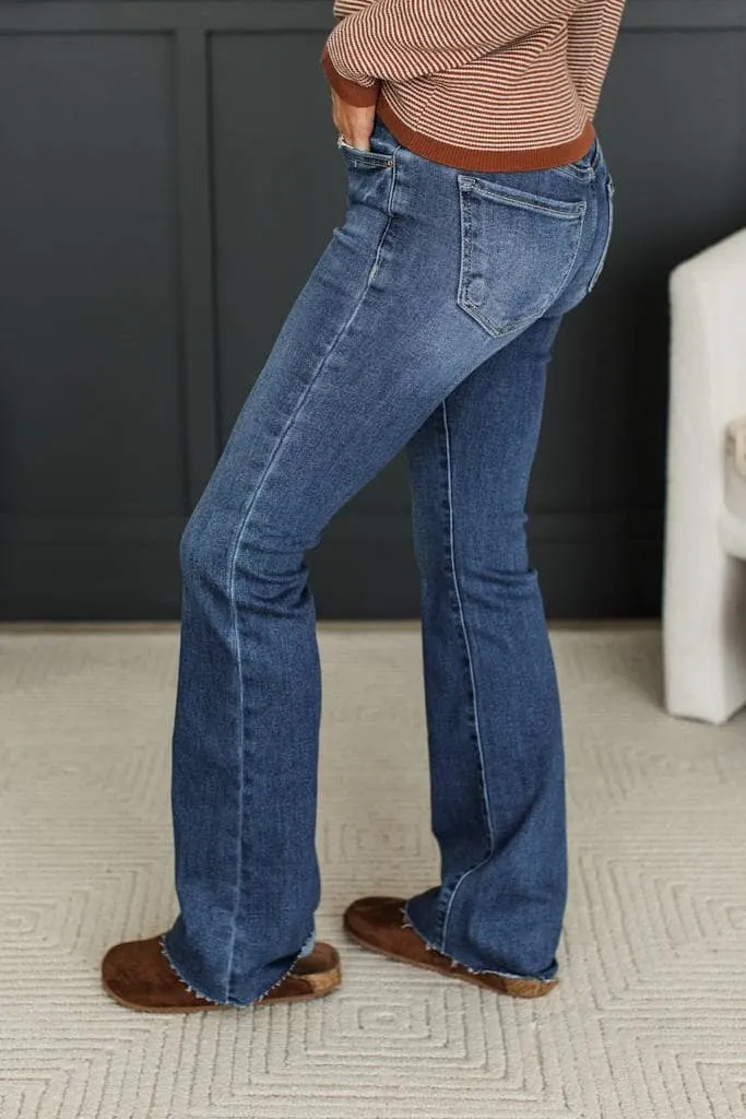 High-Rise Tummy Control Bootcut Clean Finish Everyday Jeans
