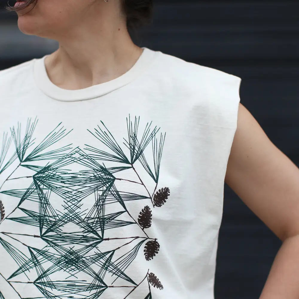 Coastal Pine Cotton Crop Tank