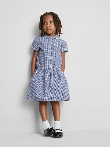 3-7yrs | Cotton Rich Gingham Check School Dress