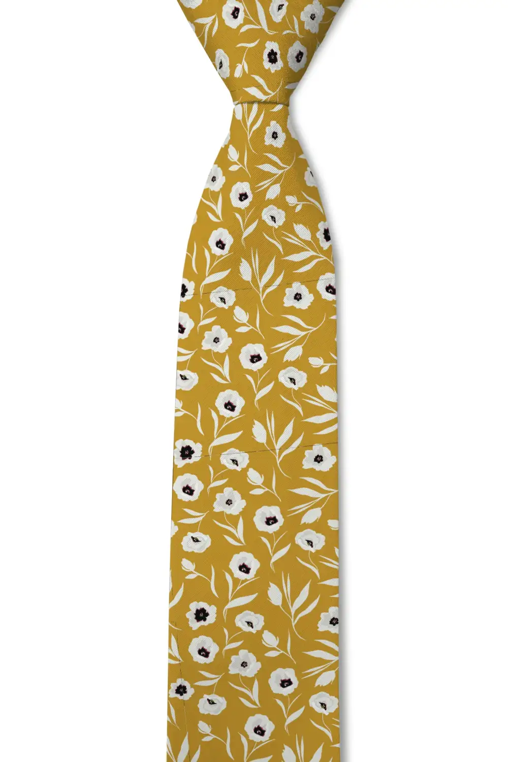 Tailored Botanical Floral Pattern Necktie