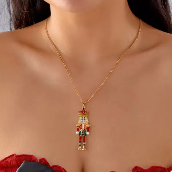 18K Gold-plated Nutcracker Pendant Necklace