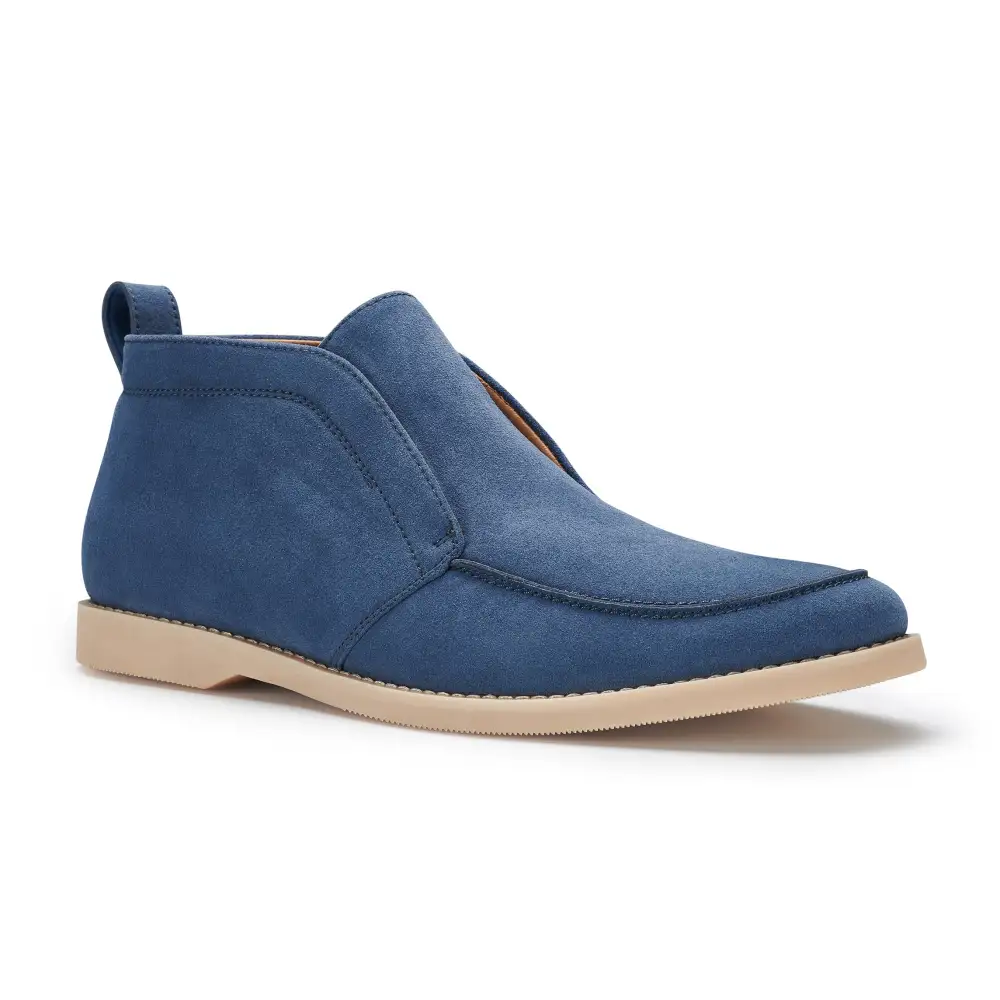 Faux-Suede Suede Faux-Leather Chukka Boots