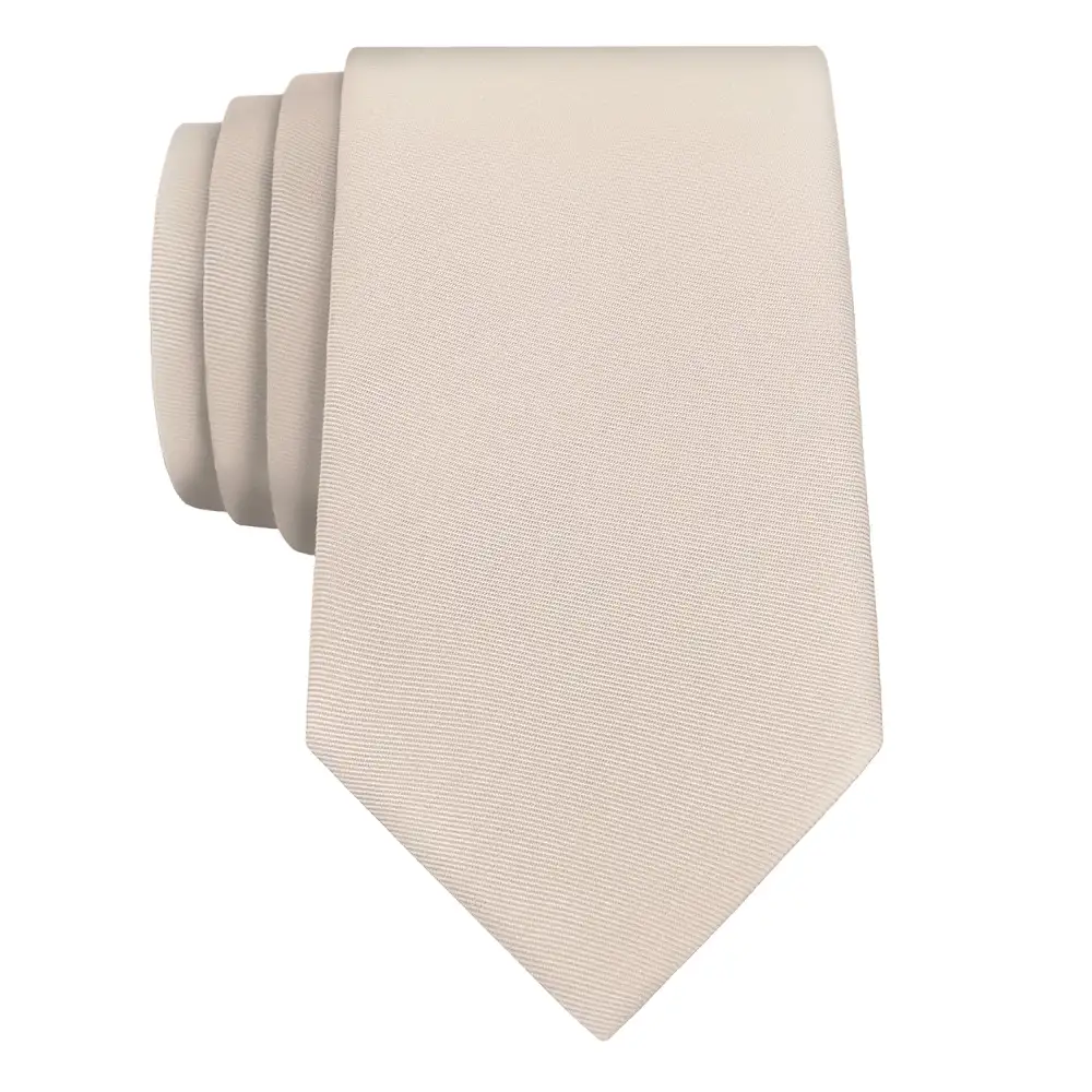Modern Solid Detail Necktie