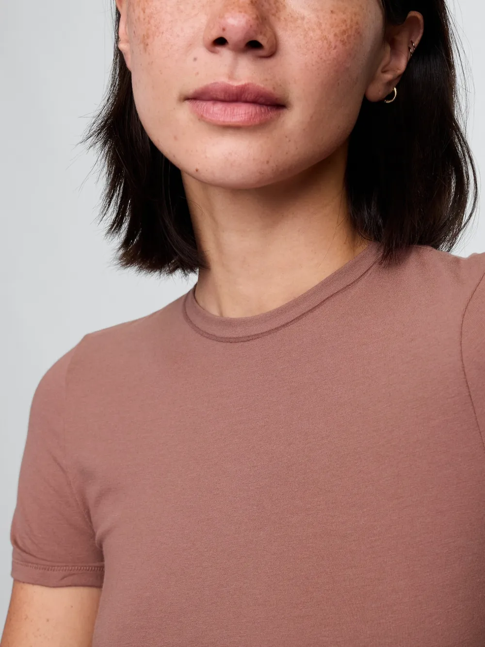Round Neck Short Sleeved T-Shirt