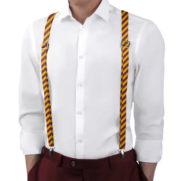 Rugby Stripe Pattern Suspenders