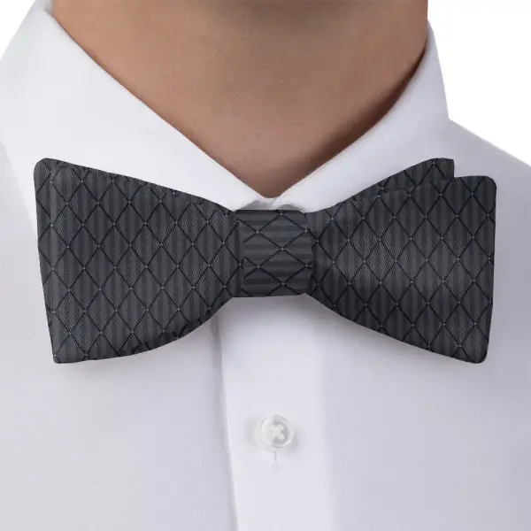 Diamond Lattice Motif Bow Tie