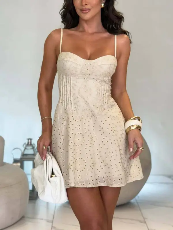 Lace Sling Sweet Mini Dress