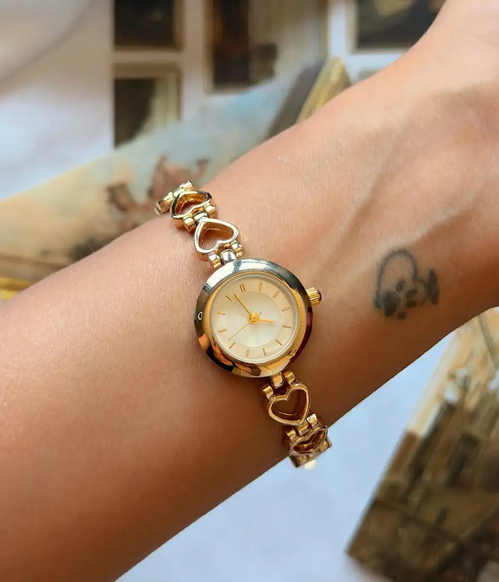 Romantic Heart Detail Fashion Watch