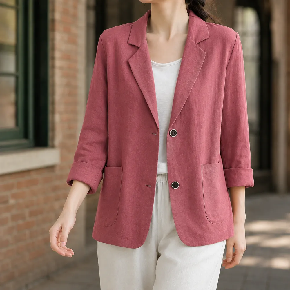 Notched Lapel Blazer