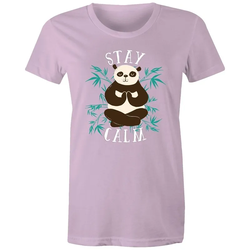 Yoga Stay Calm Panda T-Shirt