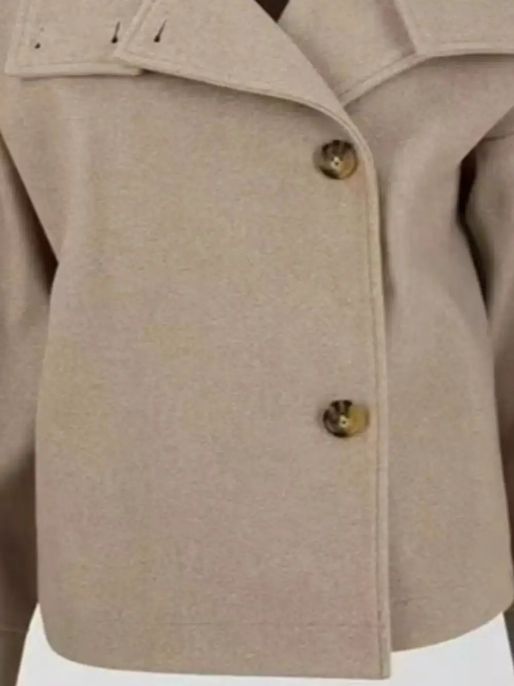 Wool Blend Long Sleeve Outerwear