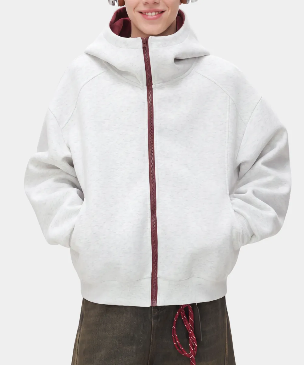 Breathable Hooded Stand Collar Outdoor Utility Jacket