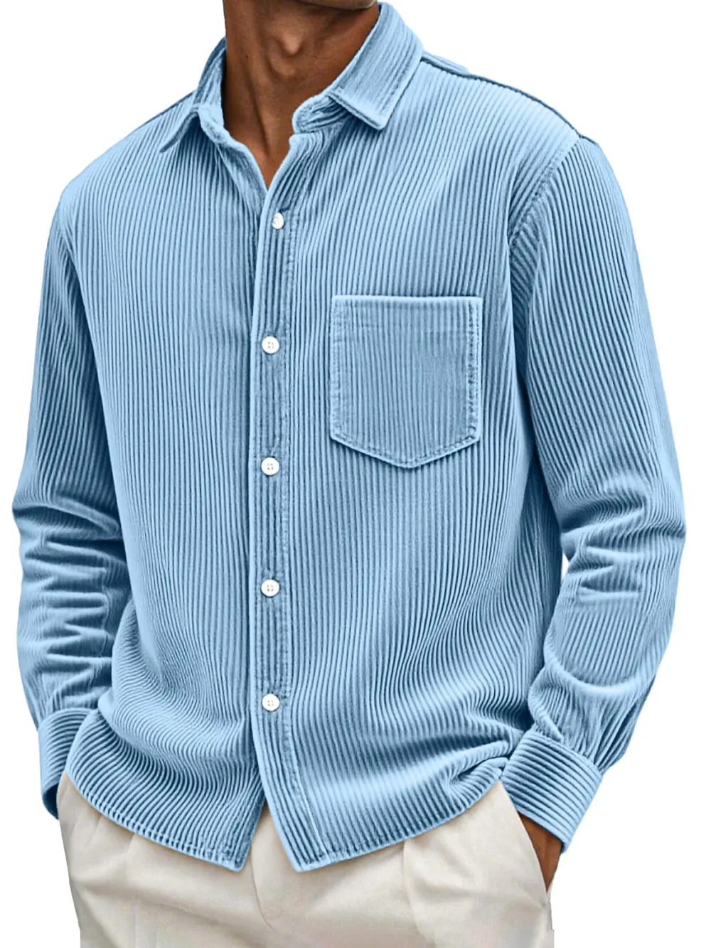 Relaxed Corduroy Pocket Shirt