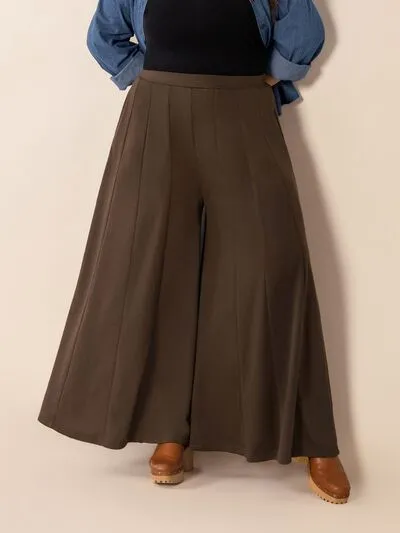 Plus Wide Leg Pocket Pants