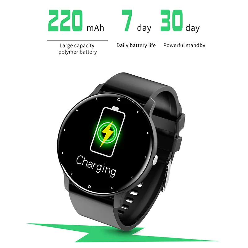 Karen M ZL02 Smart Watch for Men Women Sleep Heart Rate Monitor Reloj Inteligente 2021 Smartwatch with Long Battery Life