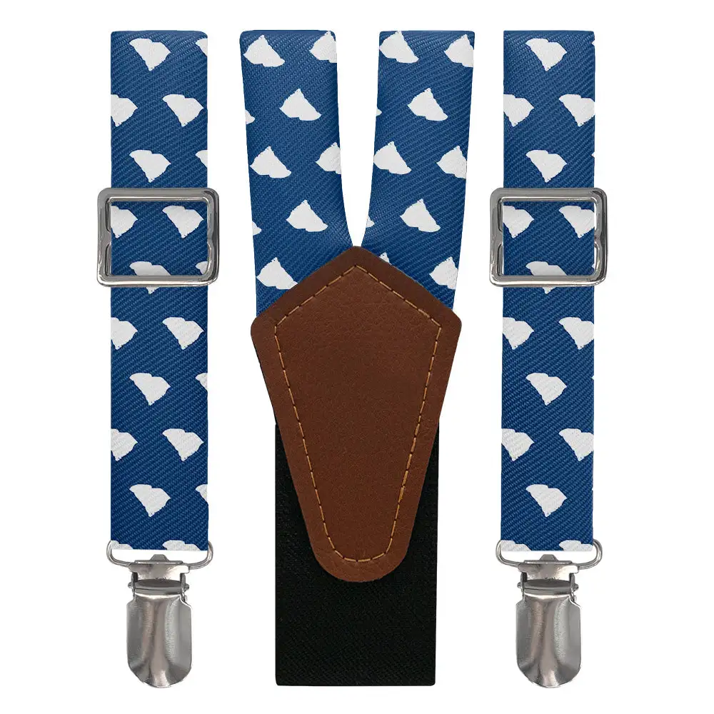 Contour Silhouette Motif Suspenders