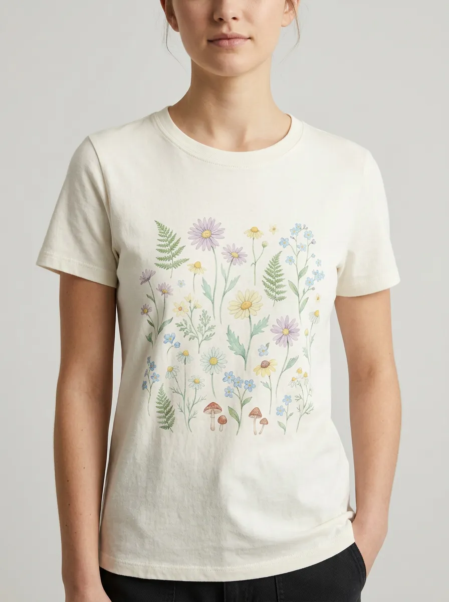 Women's Botanical Graphic Crewneck T-Shirt