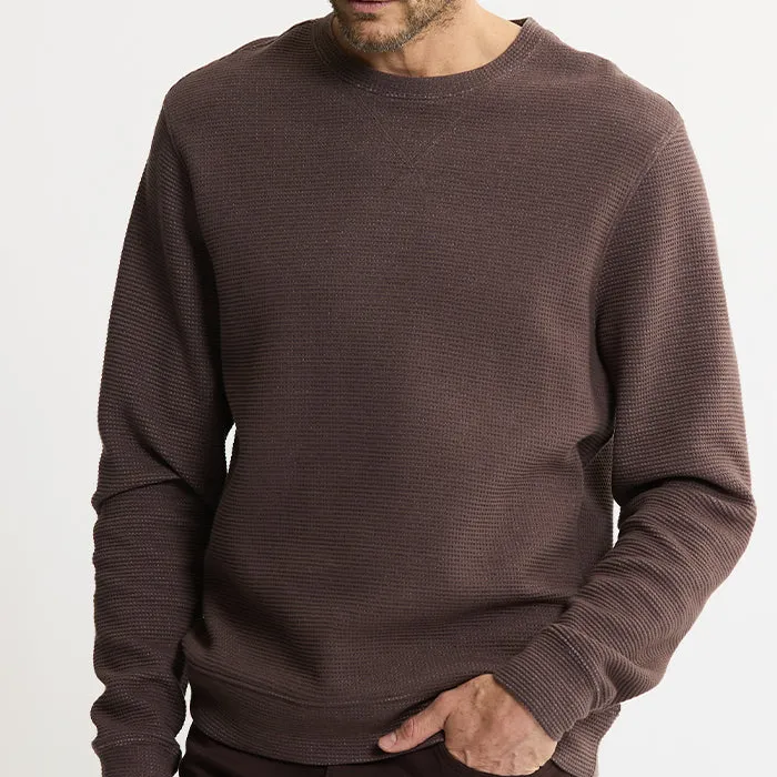 Doubleface Mesh Crewneck Pullover