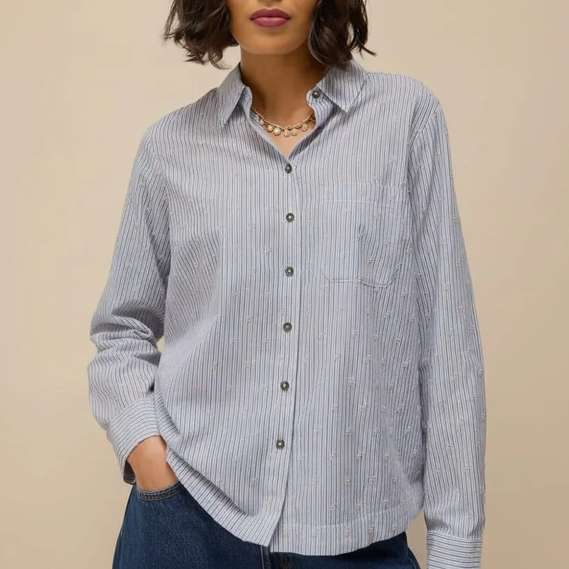 Relaxed Organic-Cotton Cotton Women's Shirt