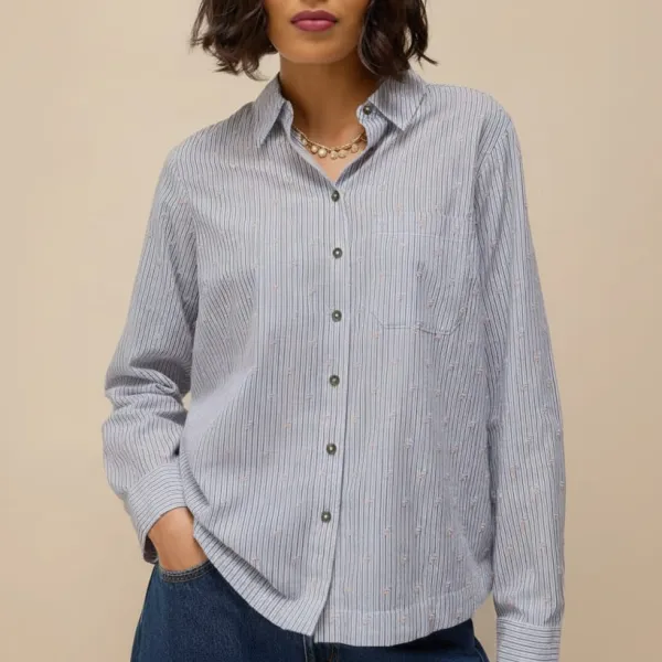Relaxed Organic-Cotton Cotton Women's Shirt