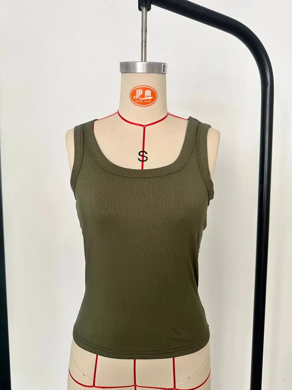 Slim Ribbed-Knit Tank Top