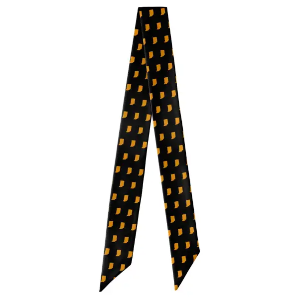 Indiana State Outline Design Hair Scarf