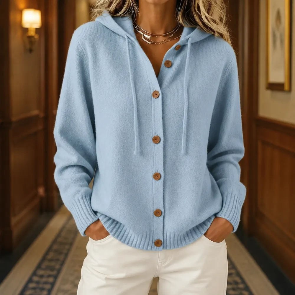 Hooded Relaxed Cardigan