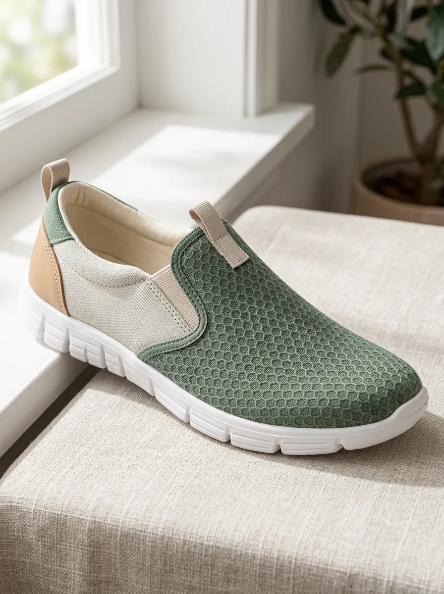 Men's Retro Casual Honeycomb Patterned Canvas Shoes