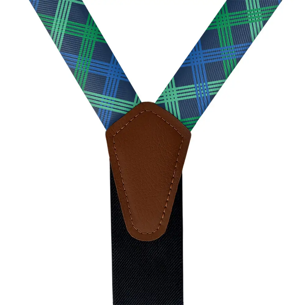 Belmont Plaid Pattern Suspenders