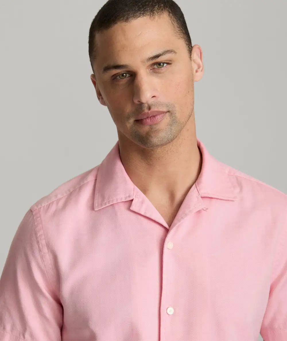 Cotton-Blend Short-Sleeve Hughes Shirt