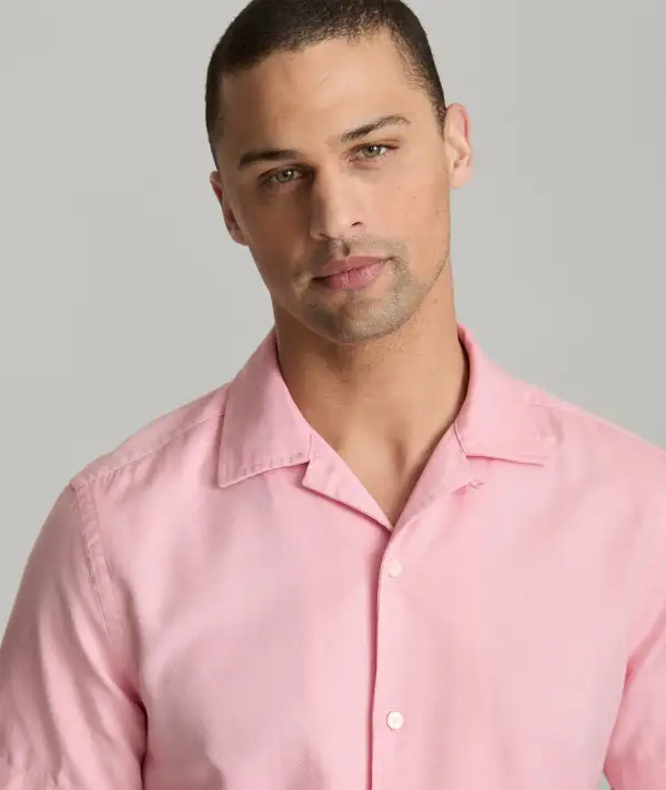 Cotton-Blend Short-Sleeve Hughes Shirt