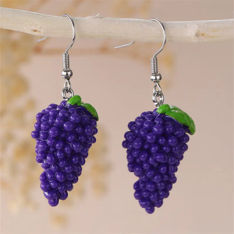 Fruit Resin Statement Earrings