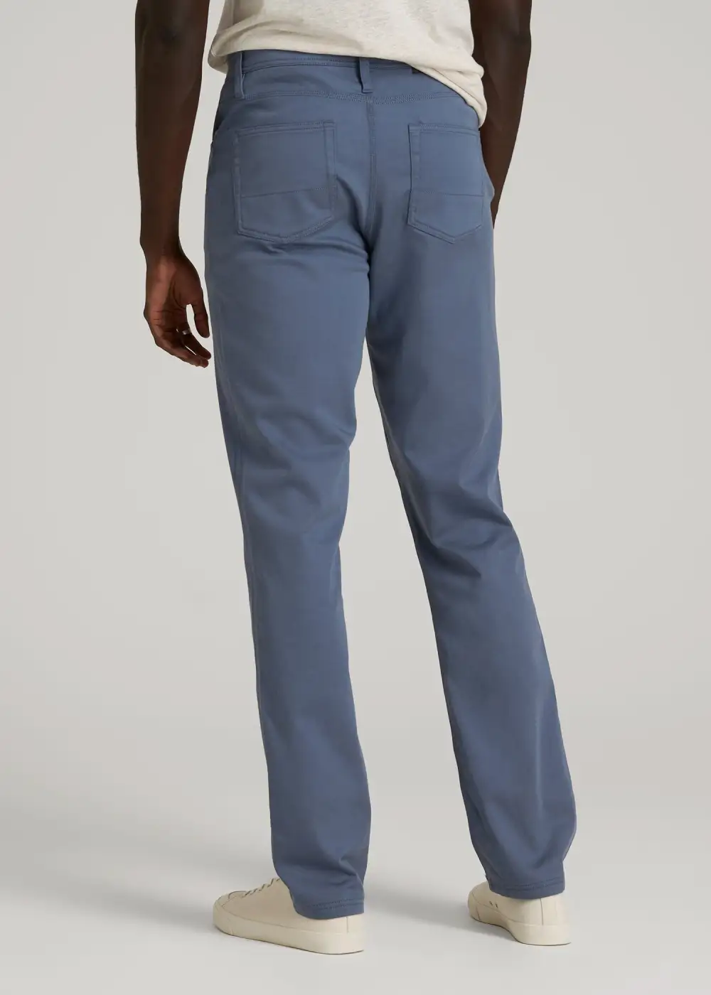 Men's Relaxed Tapered Cotton Stretch Pants