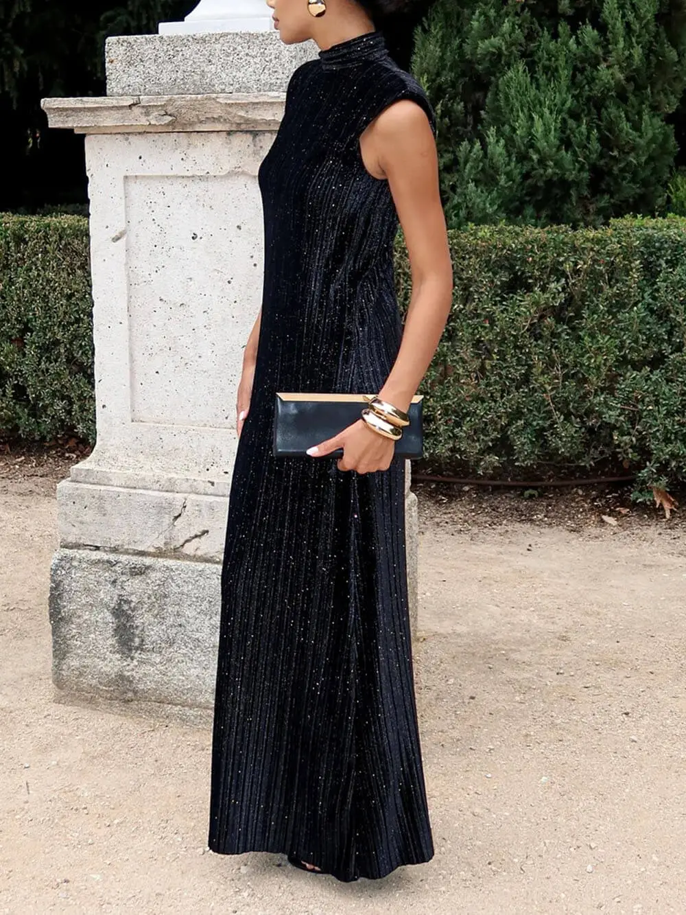 Sequin Flowing Maxi Gown