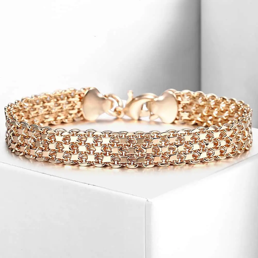 Multi Layer Rolo Chain Bracelet