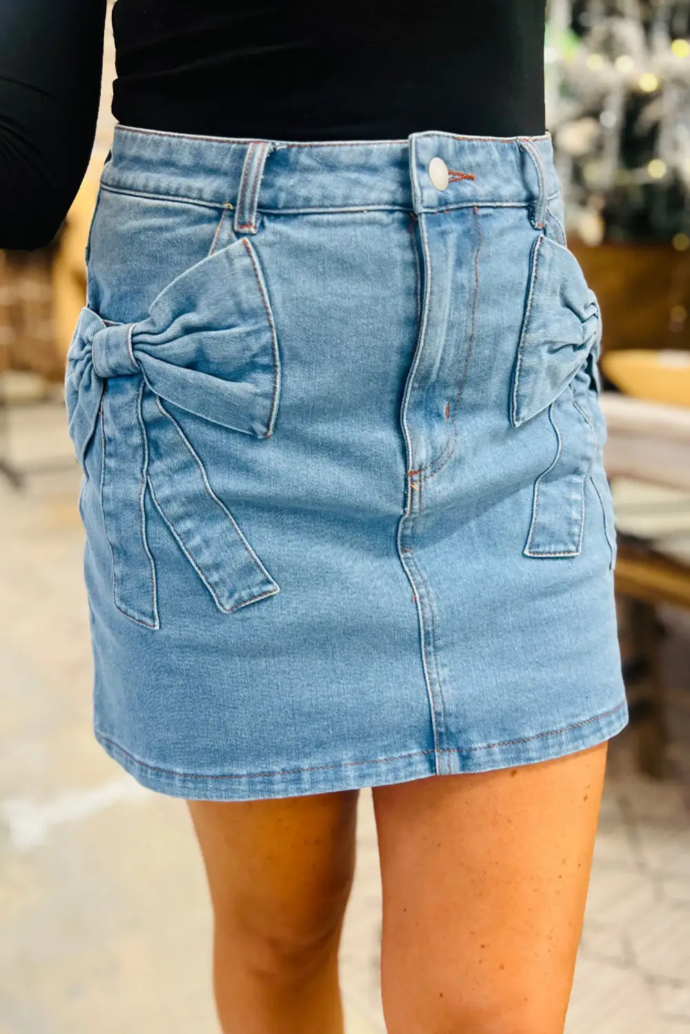 Balanced Minimal Denim Skirt