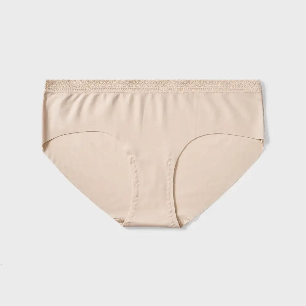 Seamless Lace-Trim Modal Panty