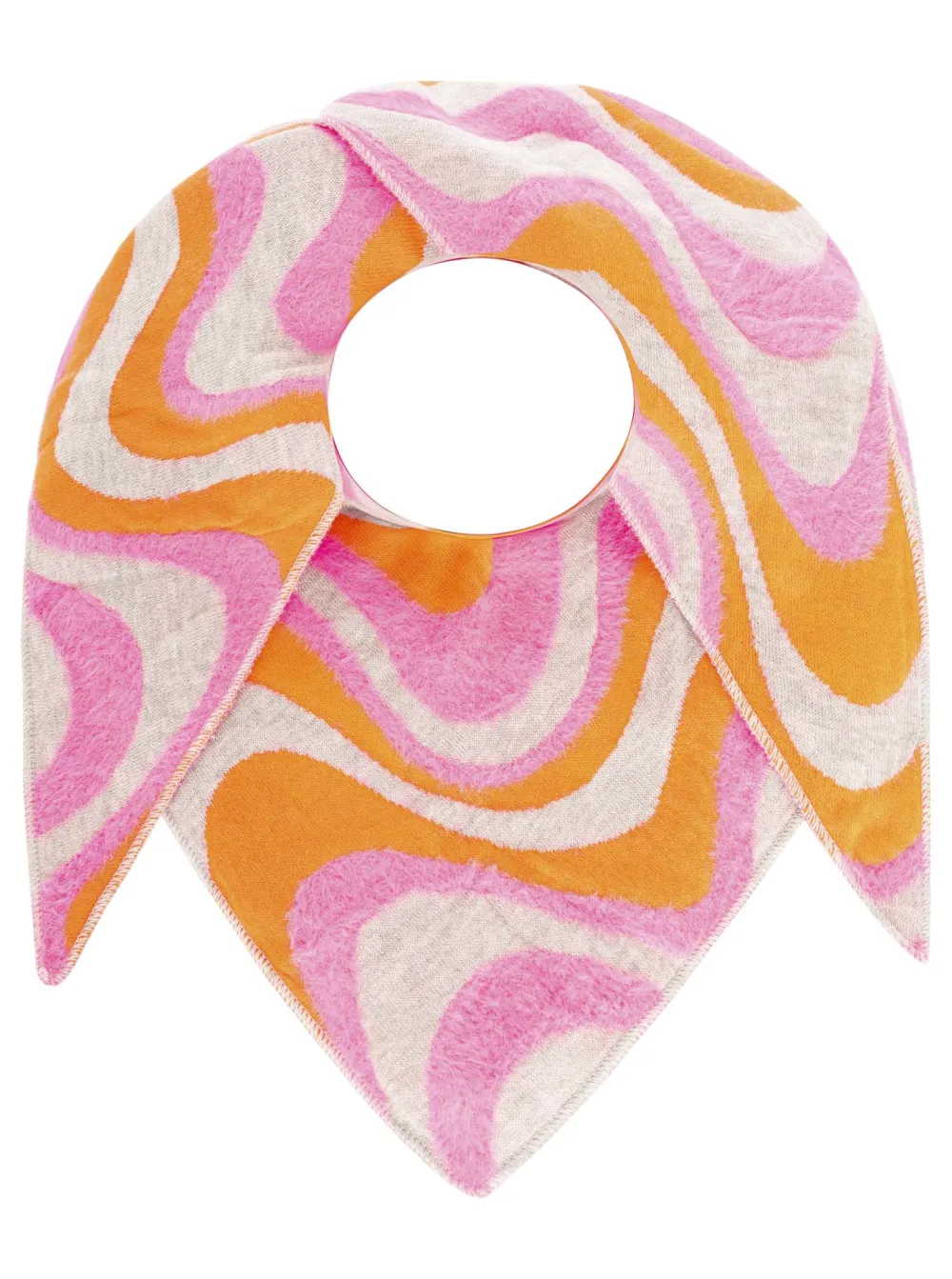 Classic Refined Cotton Wool Heart Pattern Fashion Scarf