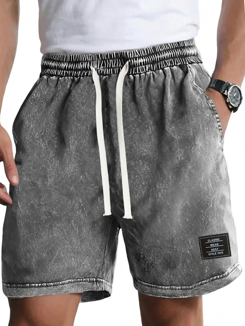 Garment Washed Pocket Shorts