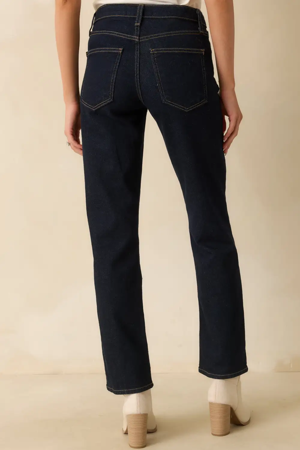 Again Deep Indigo Straight Leg Jeans